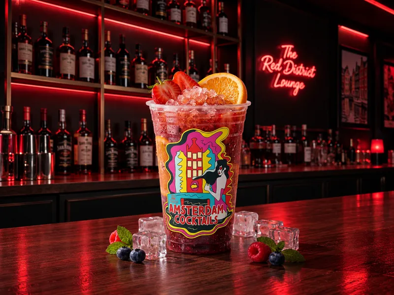 Soda de frutos rojos